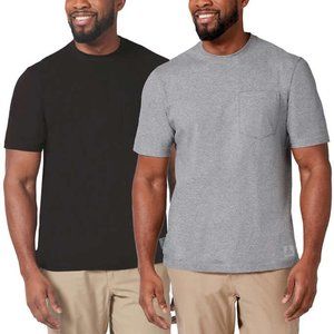 Rugged Elements Men's Gray and Black 2-pack Tee Size 3XL